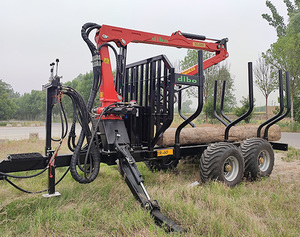 Machine forestière <span class=keywords><strong>Quad</strong></span> Bike Log Trailer 4.2/4.7/5.5/6.5/7m Grue Forêt <span class=keywords><strong>Bois</strong></span> <span class=keywords><strong>Remorque</strong></span> <span class=keywords><strong>pour</strong></span> Tracteur Avec Moteur Roulement Noyau - Product Image 6