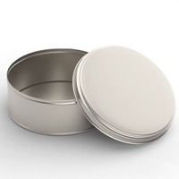 Boîte en métal ronde personnalisée pour biscuits, en fer blanc de qualité alimentaire, hermétique avec couvercle coulissant, pour le stockage de biscuits et gâteaux, coffret cadeau, vente en gros
