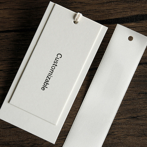 Quần Áo Mới treo tag 2025 tùy chỉnh thương hiệu sang trọng quần áo độc đáo 2025 dập nổi nhãn hàng may mặc treo tag - Product Image 4