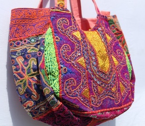 Jaipuri Style Banjara Bag Vintage Hobo Sling Ethnic Hand Embroidered Two <b>Straps</b> Waterproof Large Capacity <b>Shoulder</b> Bag Purse - Product Image 3
