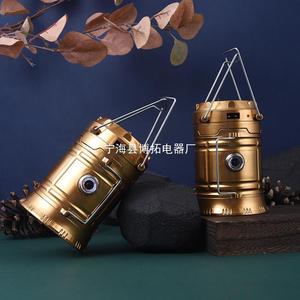 Camping <b>Lamp</b> Led Rechargeable <b>Solar</b> <b>Powered</b> Outdoor Tent Light With Handle For Hiking And Camping - Product Image 4