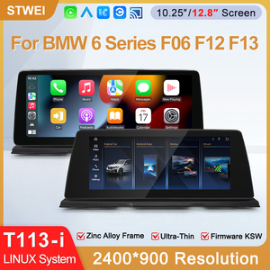 STWEI 2026 Nueva Pantalla Delgada con Sistema Linux de 12.8 Pulgadas y Resolución 2400X900 para BMW Serie 6 F06 F12, Reproductor Automotriz Inalámbrico CarPlay KSW - Product Image 2