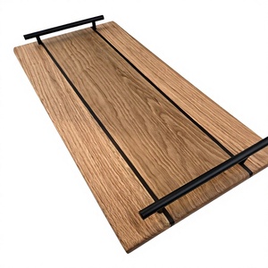 <b>Large</b> Disposable Breakfast <b>Tray</b> Handmade Eco Friendly Dishwasher Microwave Safe Wooden Serving <b>Trays</b> Household Modern Decor - Product Image 2