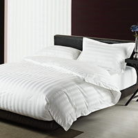 Hôtel 100 coton égyptien Twin Queen King Size housse de couette draps plats literie hôtel linge de lit