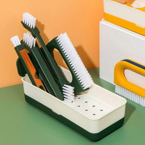 Brosses de nettoyage ménagères portatives <span class=keywords><strong>pour</strong></span> fenêtres, rails de porte, <span class=keywords><strong>carrelage</strong></span>, comptoir de cuisine, essuie-glace polyvalent <span class=keywords><strong>pour</strong></span> le nettoyage des rainures et des espaces restreints - Product Image 6