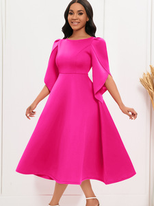 Vestido de Noche <span class=keywords><strong>Elegante</strong></span> y a la Moda con Falda Amplia, Vestido de Inspiración Africana - Product Image 5