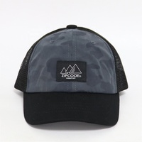 Topi Trucker 6 Panel Pria Model Lengkung, Motif Camo, Logo Bordir Custom, Cocok untuk Hiking dan Olahraga Luar Ruangan, Terlaris