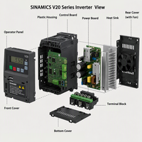Véritable onduleur Siemens 3P à fréquence variable pour économie d'énergie, idéal pour moteurs électriques industriels utilisés dans les armoires VFD