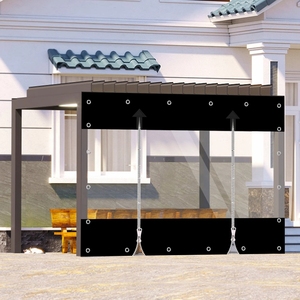 Bâche de <span class=keywords><strong>pergola</strong></span> à double fermeture éclair 0,55 mm 2x2~3x5m, fermeture éclair <span class=keywords><strong>pour</strong></span> balcon, horticulture, lavage de voitures, salle, bâche imperméable <span class=keywords><strong>pour</strong></span> l'horticulture - Product Image 2