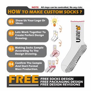 חינם מדגם התאמה אישית של כדורגל גברים לתפוס גרביים ללבוש כדורגל עמיד ללבוש גרביים נגד החלקה אישית גרביים - Product Image 4