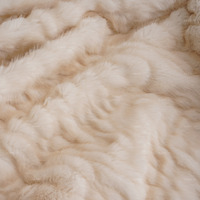 Hochwertige Einfarbige 3D Gewellte Knitter-Kunstfell-Decke Maschinenwaschbar Dick Warm für Sofa Bett Wohnzimmer