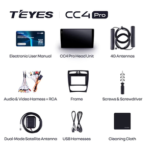 TEYES CC4 PRO pour Mercedes Benz Classe C S203 CL203 W203 <span class=keywords><strong>2000</strong></span> - 2004 CarPlay Auto 2DIN - Product Image 6