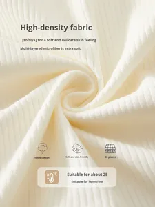 Tutina Unisex per Neonati con Stampa Cartoon, Pigiama Primaverile Autunnale Invernale in Puro Cotone, <span class=keywords><strong>Body</strong></span> a Maniche Lunghe con Chiusura Nascosta - Product Image 3