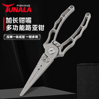 TUNALA FG-1067 Çok Fonksiyonlu Paslanmaz Çelik Korozyona Dayanıklı Tuzlu Su Açık Ağızlı Balıkçılık Pense Seti İğne Çıkarıcı