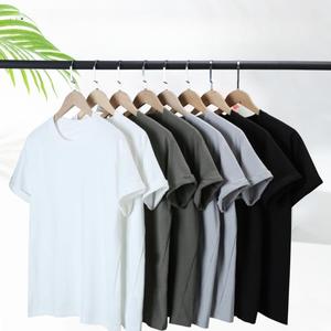 180g di vendita all'ingrosso di fascia personalizzata Oversize 3d ricamo t-shirt di tendenza di personalizzazione che attraversa magliette da lavoro con logo stampato - Product Image 4