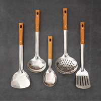 304 acier inoxydable spatule soupe ménage ustensiles de cuisine ensemble ustensiles de cuisine cinq pièces ustensiles de cuisine ensemble