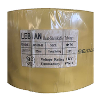 Tubo Termocontraíble de PVC/EVA, 1kV, Rollo de 25m, Impermeable, Aislante, Protector de Cables, Reparación de Cables de Datos
