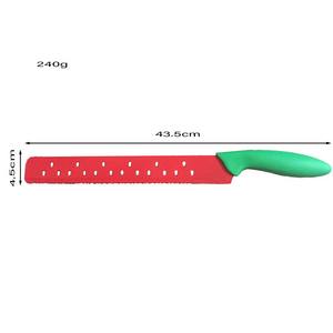 Couteau à découper la pastèque en acier inoxydable, grand couteau à fruits extensible, outil de pâtisserie pour gâteaux, gadget de cuisine - Product Image 6
