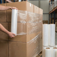 Film étirable pour palette manuelle en LLDPE recyclable et économique, rouleau de film étirable doux et super adhésif pour la protection des meubles