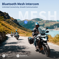 Accessoires de moto FX10C Intercom longue portée Mains libres Intercom de moto avec Mesh Fodsports Intercom