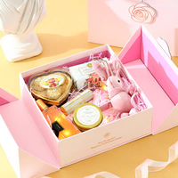 Boîte cadeau personnalisée pour la Saint-Valentin, avec impression de roses, parfums, cosmétiques