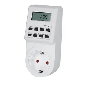 EU Type F standard Weekly Programmable Digital Kitchen Timer Switch Plug Switch 230V