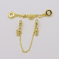 Pendentifs bicolores plaqués or 18 carats HD1028 à grand trou, motifs Football, Trophée, Lune, Appareil photo, Étoile, pour la fabrication de bracelets DIY