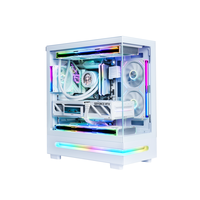 Nouvelle arrivée : boîtier d'ordinateur ATX Mid Tower, boîtier de jeu à haut débit d'air, châssis PC, boîtier de jeu avec panneau en verre trempé