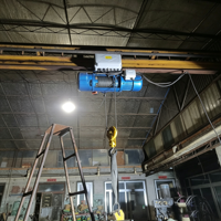 Palans électriques mobiles à câble pour levage de matériaux 3m 6m 9m 12m 500 kg 3t