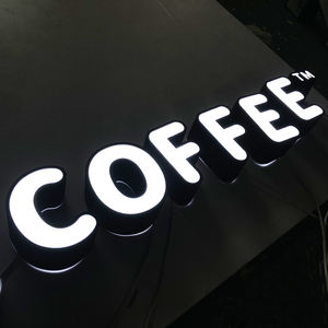 لافتة خارجية ثلاثية الأبعاد مضاءة من الأمام مباشرة من المصنع، حروف قناة LED مثبتة على الحائط، شعار أكريليك، لافتة تجارية للمتاجر - Product Image 6