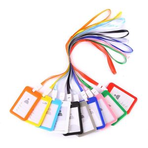 Porte-badge et cordon en plastique ABS rigide multicolore – Ensemble durable pour badges nominatifs professionnels, idéal pour les entreprises et les promotions - Product Image 2