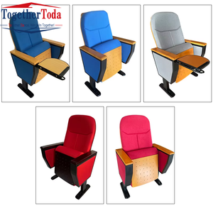 Muebles para Teatro Escolar, Sillas Plegables Modernas para Iglesia, Sillas de Teatro de Tela al por Mayor, Silla de Auditorio con Tablero de Escritura - Product Image 2