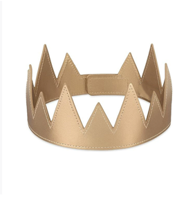 Fascia per Capelli Corona Punk Regolabile in Pelle PU, Ornamento per Capelli, Accessorio per Costume da Re o Regina Medievale, per Feste e Compleanni - Product Image 3