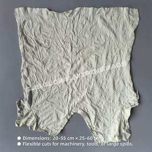 Chiffons en coton clair stériles, absorbants eau et huile, pour nettoyage industriel - Product Image 3