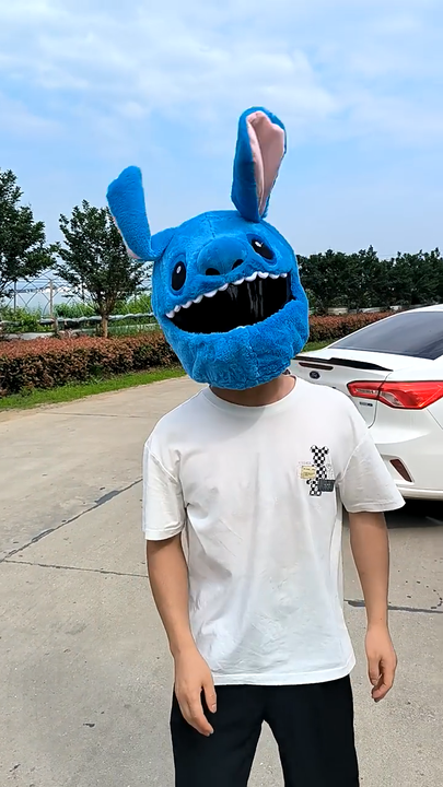 Cartoon Man Woman Adult Motorcycle Stuffed Animal Motorbike Helmet Cover New ABS Material Scratch Resistant Puppy Stitch Design Cartoon Man Woman Adult Motorcycle Stuffed Animal Motorbike Helmet Cover New ABS Material Scratch Resistant Puppy Stitch Design
