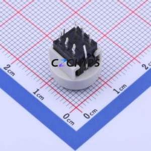 K6-6136D04-N1 Tactile Switch Through hole Component (THT) Switch 1.6N Through Hole 12.5mm 50mA - Product Image 2