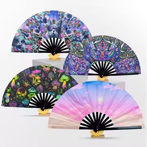 Recuerdos Personalizados, Abanico de Bambú Hecho a Mano, Abanico Plegable de Seda Personalizado al por Mayor, Ideal para Fiestas y Bodas - Product Image 3