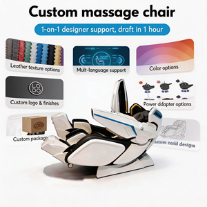 Fauteuil de massage robotique à réflexologie zéro gravité 4D avec compresse chaude, étirement corporel complet et infrarouge - Product Image 3