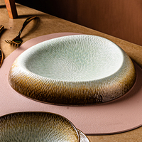 WEIYE Assiette en Céramique de Haute Qualité, Vaisselle Épaisse et Durable en Porcelaine Personnalisable pour Hôtels et Restaurants
