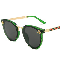 2024 Luxus Bee Fashion Sonnenbrillen für Damen und Herren Retro Markendesign UV400-Schutz Komfortable Transparente Weiße und Gelbe Rahmen