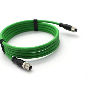 สายคอนเนคเตอร์ยืดหยุ่นสูงสำหรับสายไฟฟ้าอุตสาหกรรม XCode 8พินตัวผู้ไปตัวเมีย M12ได้ตามต้องการ - Product Image 5