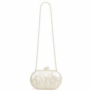Customizable <b>white</b> Luxury marble texture <b>clutch</b> Acrylic evening <b>bag</b> party Bridal purse handbag modern acrylic purse - Product Image 2