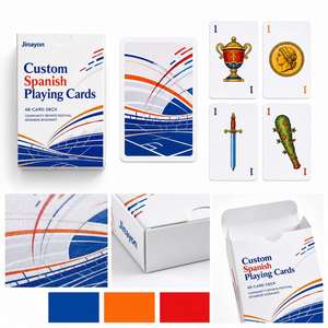 Cartas de Juego Españolas Personalizadas con Logotipo, 48 Cartas, Papel Recubierto, para Regalos de Festivales - Product Image 4