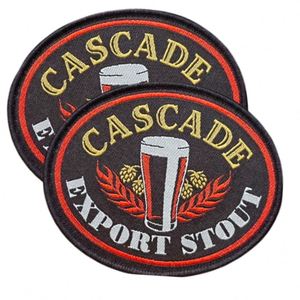 Badges et écussons brodés personnalisés tissés en usine, style thermocollant, étiquettes de marque pour vêtements et chapeaux, différents designs - Product Image 2