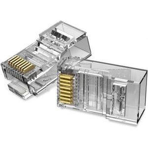 Connecteur RJ45 Cat.6 UTP 100 unités - idéal pour les réseaux de haute vitesse et les connexions Ethernet dans les installations domestiques et - Product Image 1