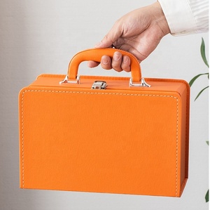 Custom <strong>Luxury</strong> Leather Suitcase <strong>Gift</strong> Trunk Leather Empty Coffee Mug Boxes Arabic Tea Set Wooden Wine <strong>Gift</strong> Packaging <strong>Box</strong> - Product Image 3