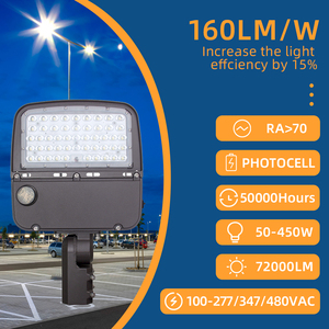 Minglilight điều chỉnh 75W-240W Hợp kim nhôm AC dẫn ánh sáng đường phố với 180 độ gắn góc IP65 cho chiếu sáng đường - Product Image 3