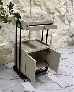 High End Beauty Salon Hair Salon Small <b>Cart</b> Beauty Salon Dedicated Storage Rack Storage <b>Tool</b> <b>Cart</b> - Product Image 1