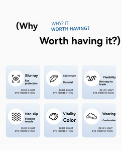 แว่นตาป้องกันแสงสีฟ้าสำหรับเด็ก TR90 กรอบแว่นตาเด็กแบบยืดหยุ่นสำหรับเด็กหญิงและเด็กชาย - Product Image 4