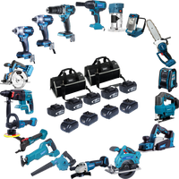 Perceuse à percussion sans fil EKIIV Factory 21V, portable, électrique, sans balais, 18V, avec batterie au lithium, kit de perceuses sans fil